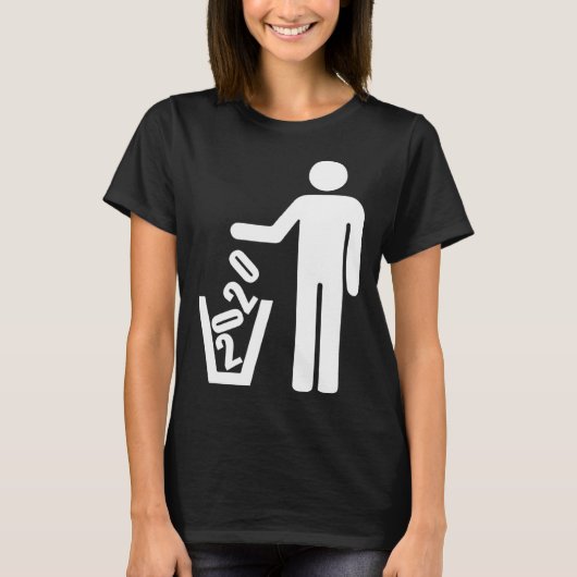 2020 not recommended Basket Waste garbage can T-shirt (Voorkant)