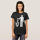 2020 not recommended Basket Waste garbage can T-shirt (Voorkant volledig)