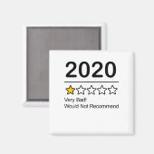 2020 One Star-rating Magneet (Voorkant / Achterkant)