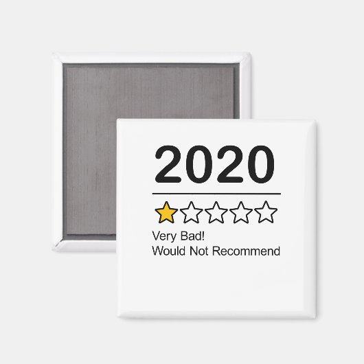 2020 One Star-rating Magneet (Voorkant / Achterkant)