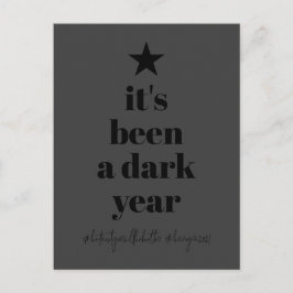 2020 Opnieuw humorische zwarte kerstboom Vakantie Feestdagenkaart