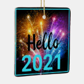 2020 Pandemisch gezichtsmasker Kerstmis Nieuwjaar  Keramisch Ornament (Rechts)