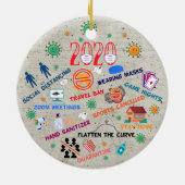 2020 pandemisch kerstkeramisch Ornament (Achterkant)