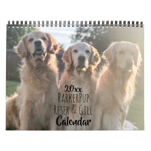 2020 ParkerPup & Friends Golden Retriever Agenda Kalender (Hoes)