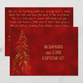 2020 PERSOONLIJKE HAIKU-KAART| Funny Holiday Card Feestdagenkaart (Voorkant / Achterkant)