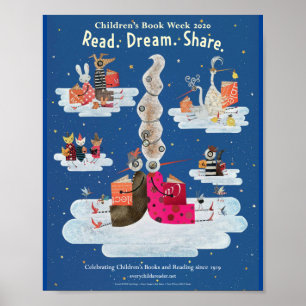 2020 poster van de boekweek van kinderen