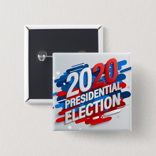 2020 Presidentiële verkiezingen Vierkante Button 5,1 Cm (Voorkant /achterkant)