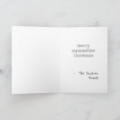 2020 Quarantaine Kerst Essentials Funny Gevouwen Feestdagen Kaart (Binnen)