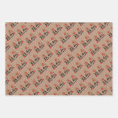 2020 quarantaine - kerstrendiertrio set 3 gift inpakpapier vel (Voorkant 3)