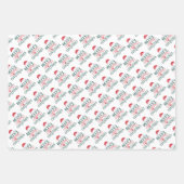 2020 quarantaine - kerstrendiertrio set 3 gift inpakpapier vel (Voorkant 2)