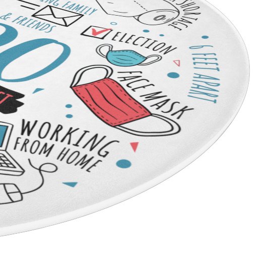 2020 Quarantine Activities Herdenking Gift Snijplank (Hoek)