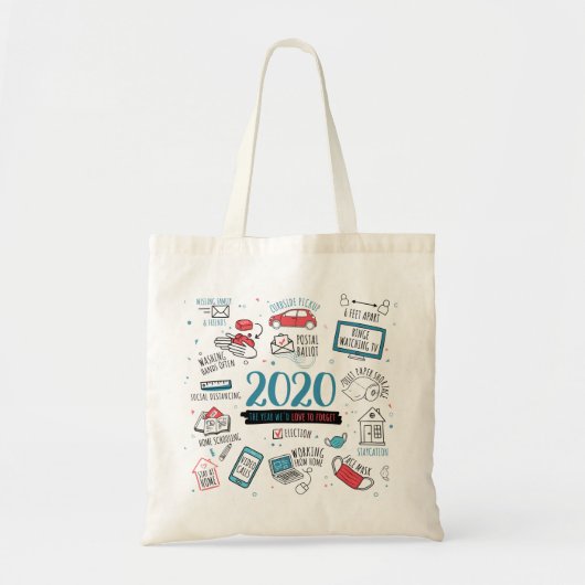 2020 Quarantine Activities Herdenking Keepomwille Tote Bag (Voorkant)