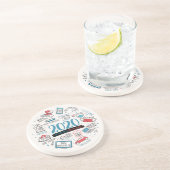 2020 Quarantine Activities Herdenking Zandsteen Onderzetter (Zijkant)