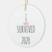 2020 Quarantine-kerstversiering Keramisch Ornament (Links)