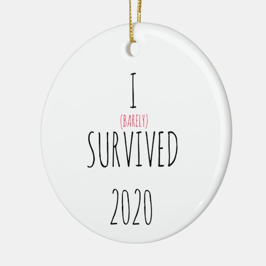 2020 Quarantine-kerstversiering Keramisch Ornament (Links)