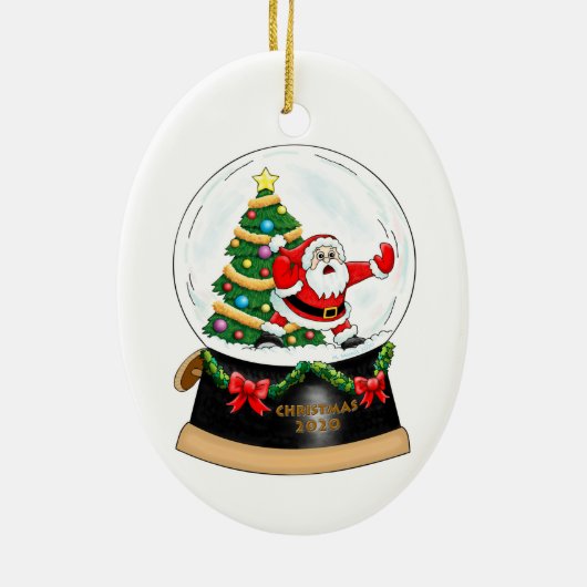 2020 Quarantine-kerstversiering Keramisch Ornament (Achterkant)