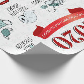 2020 Quarantine Lockdown Activity List, Kerstmis Cadeaupapier (Hoek)