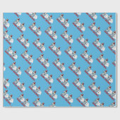 2020 Quarantine Toiletpapier Prettig Kerstfeest Bl Cadeaupapier (Vlak)