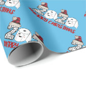 2020 Quarantine Toiletpapier Prettig Kerstfeest Bl Cadeaupapier (Rol Hoek)