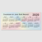 2020 Rainbow Cloud Calendar, gemaakt door Janz 9x4 (Voorkant)