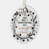 2020 Rampenjaar, maar we kochten een kerstfeest in Keramisch Ornament (Rechts)