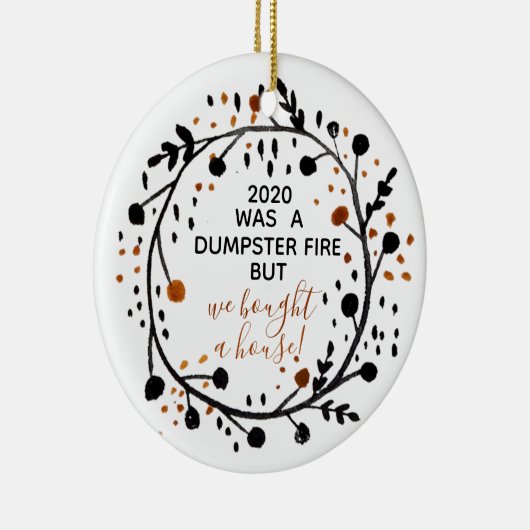 2020 Rampenjaar, maar we kochten een kerstfeest in Keramisch Ornament (Rechts)