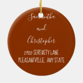 2020 Rampenjaar, maar we kochten een kerstfeest in Keramisch Ornament (Achterkant)