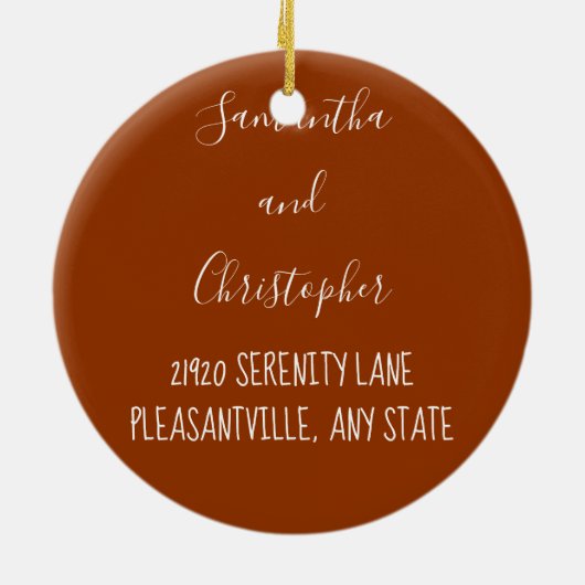 2020 Rampenjaar, maar we kochten een kerstfeest in Keramisch Ornament (Achterkant)