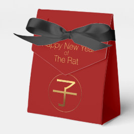 2020 Rat Year Gold Symbol Business Tent Favor Box Bedankdoosjes