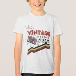  2020 Retro  Nostalgische Verjaardag Tri-Blend Shirt