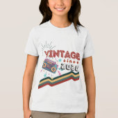  2020 Retro  Nostalgische Verjaardag Tri-Blend Shirt (Voorkant)