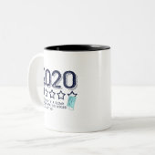 2020 Review niet aanbevolen Tweekleurige Koffiemok (Voorkant links)