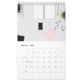 2020 roze Kantoor agenda Kalender (Feb 2027)