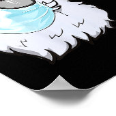 2020 Santa With Face Mask Black African American C Poster (Hoek)