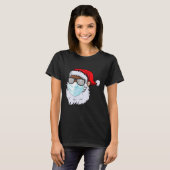 2020 Santa With Face Mask Black African American C T-shirt (Voorkant volledig)