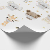 2020 Schattige gezichtsmasker Dieren Covid Cadeaupapier (Hoek)