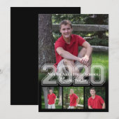 2020 Senior Memories Varsity Quad Foto Afstuderen Kaart (Voorkant / Achterkant)