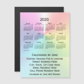 2020 Shimmer Business Calendar door Janz 4x5 Magne (Voorkant / Achterkant)