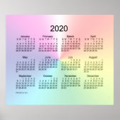 2020 Shimmer Wandkalender van Janz Print (Voorkant)