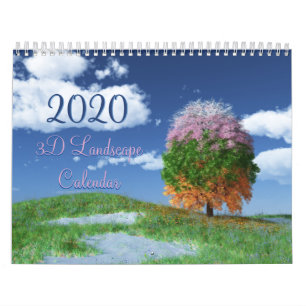 2020 SilverWebForge 3D Landschapskalender Kalender