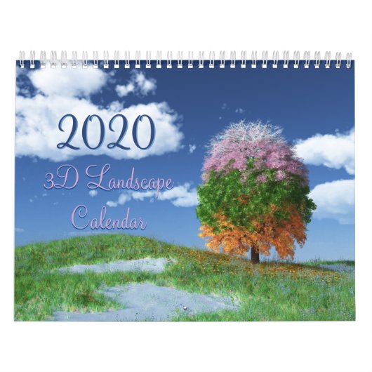 2020 SilverWebForge 3D Landschapskalender Kalender (Hoes)