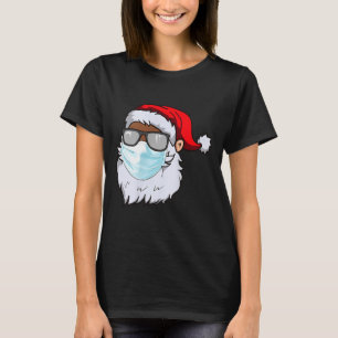 2020 Sinterklaas met gezichtsmasker zwart Afrikaan T-shirt