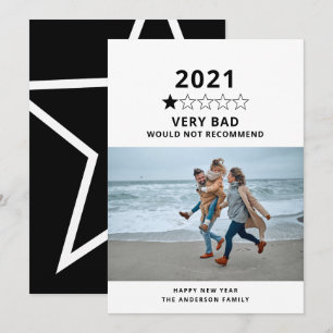2020 slecht jaar in review 5 sterrenfoto feestdagenkaart