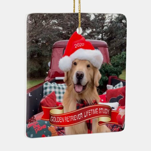 2020 Square Ceramic Ornament (Rechts)