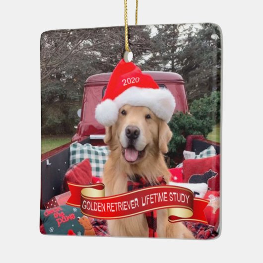 2020 Square Ceramic Ornament (Links)