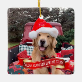 2020 Square Ceramic Ornament