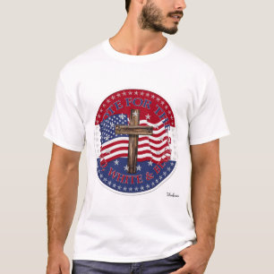 2020 Stem op de rode, witte en blauwe kruisvlag T-shirt