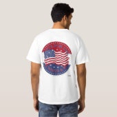 2020 Stem op de Rood, Wit en Blauwe Vlag T-shirt (Achterkant volledig)