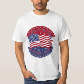 2020 Stem op de Rood, Wit en Blauwe Vlag T-shirt (Voorkant)