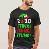 2020 Stink Stank Stunk Kerst Pyjama T-shirt (Voorkant)